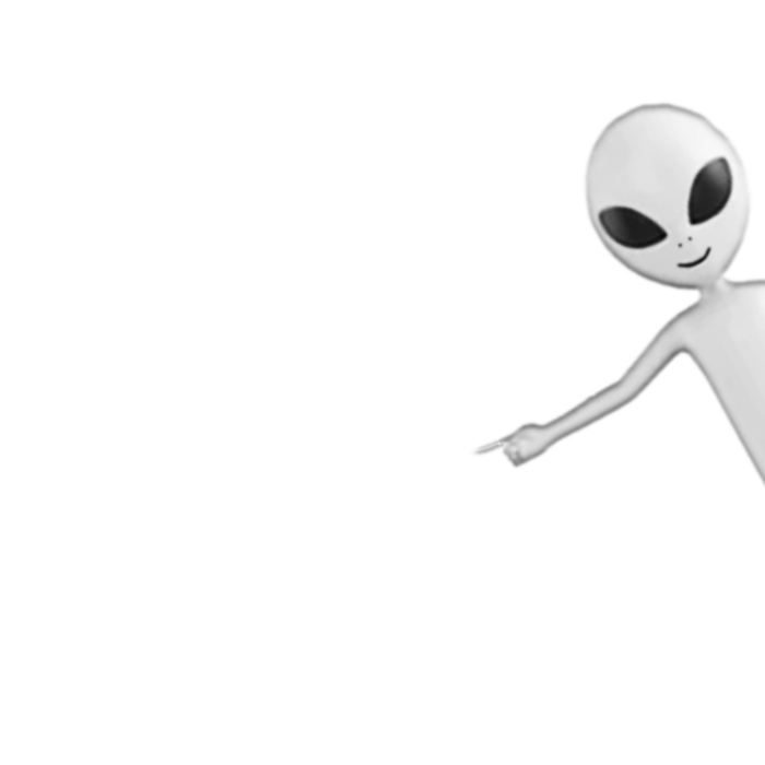 AlienPointing Kleines Alien