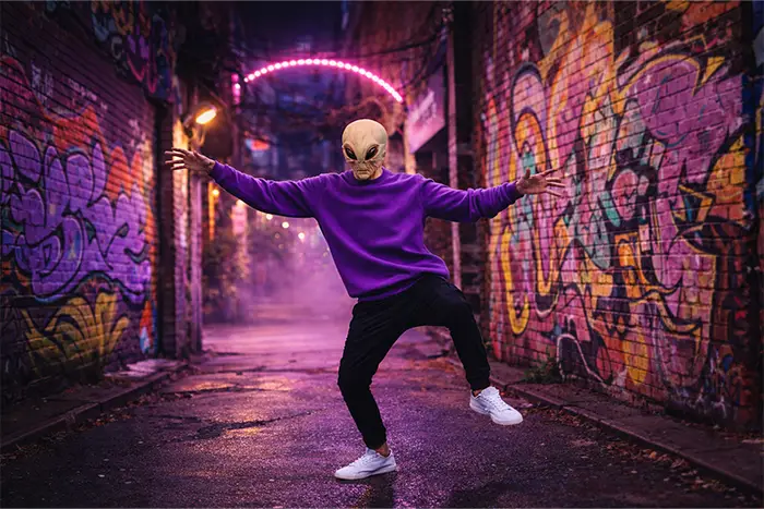 Gaupiano im Alien Look