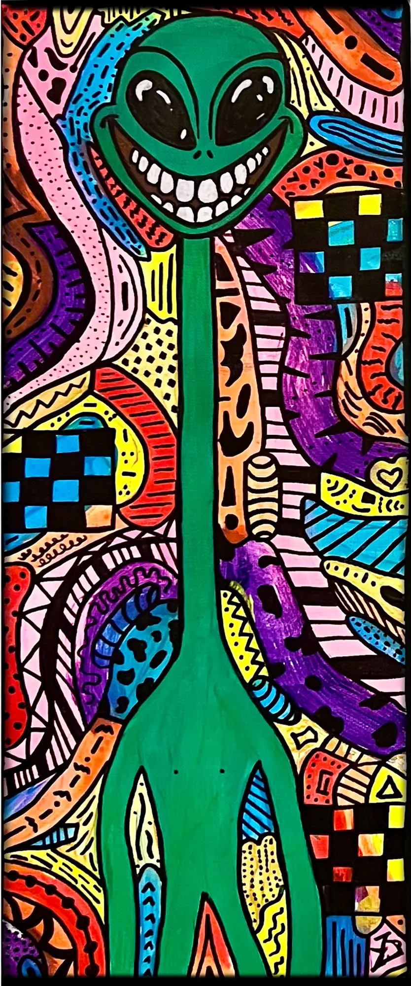 Longboi – Originalkunstwerk, 20 mal 50 Zentimeter