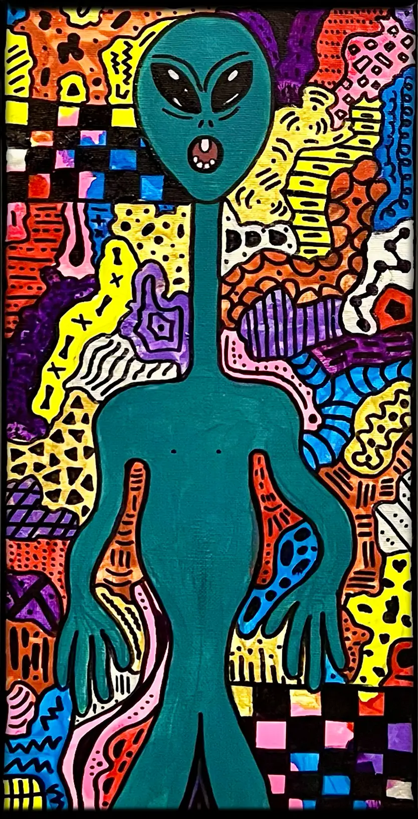 Meltboi – Originalkunstwerk, 20 mal 40 Zentimeter