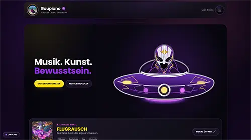 Gaupiano Website Screenshot