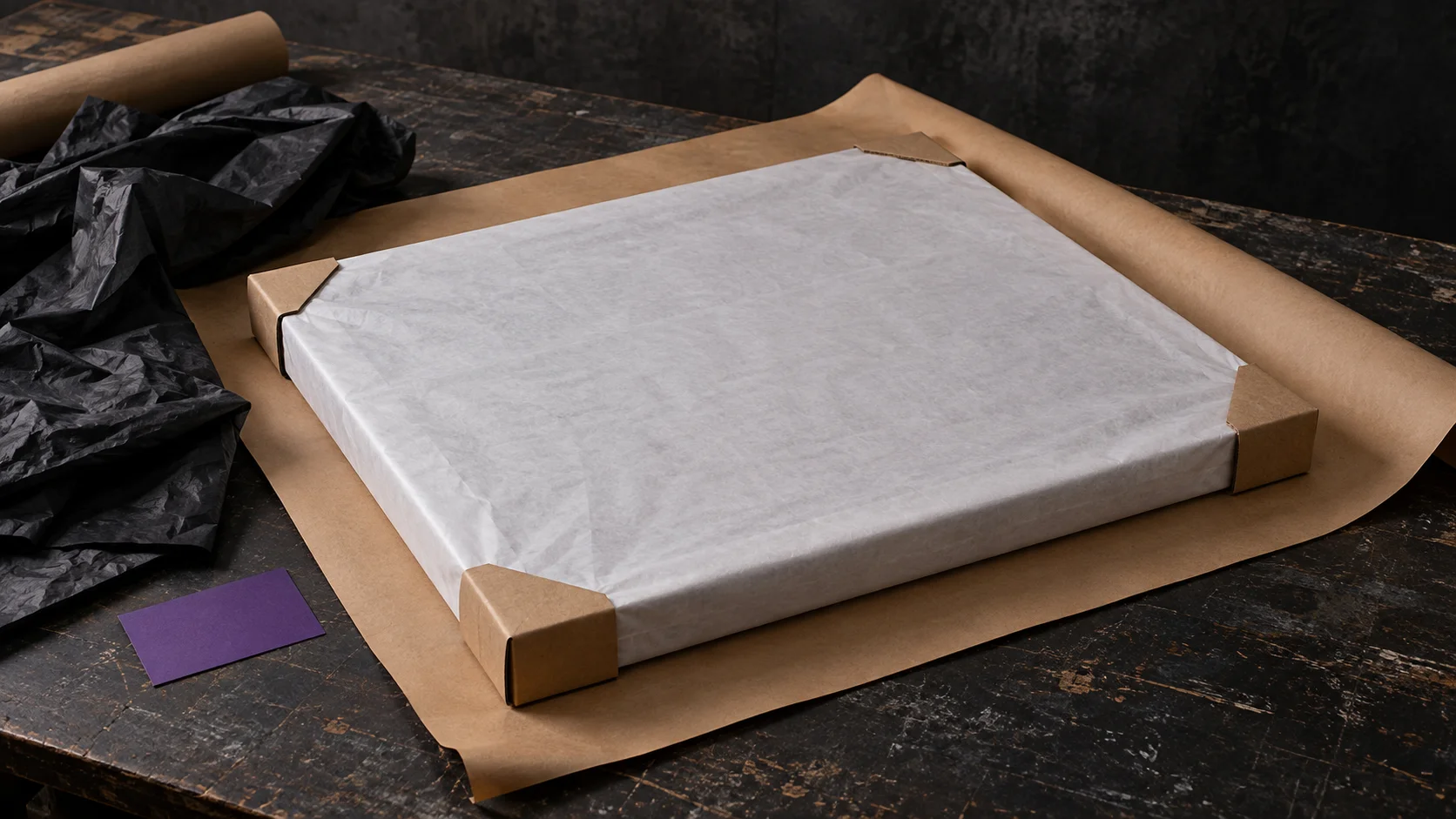 Sichere Standardverpackung für ein Kunstwerk